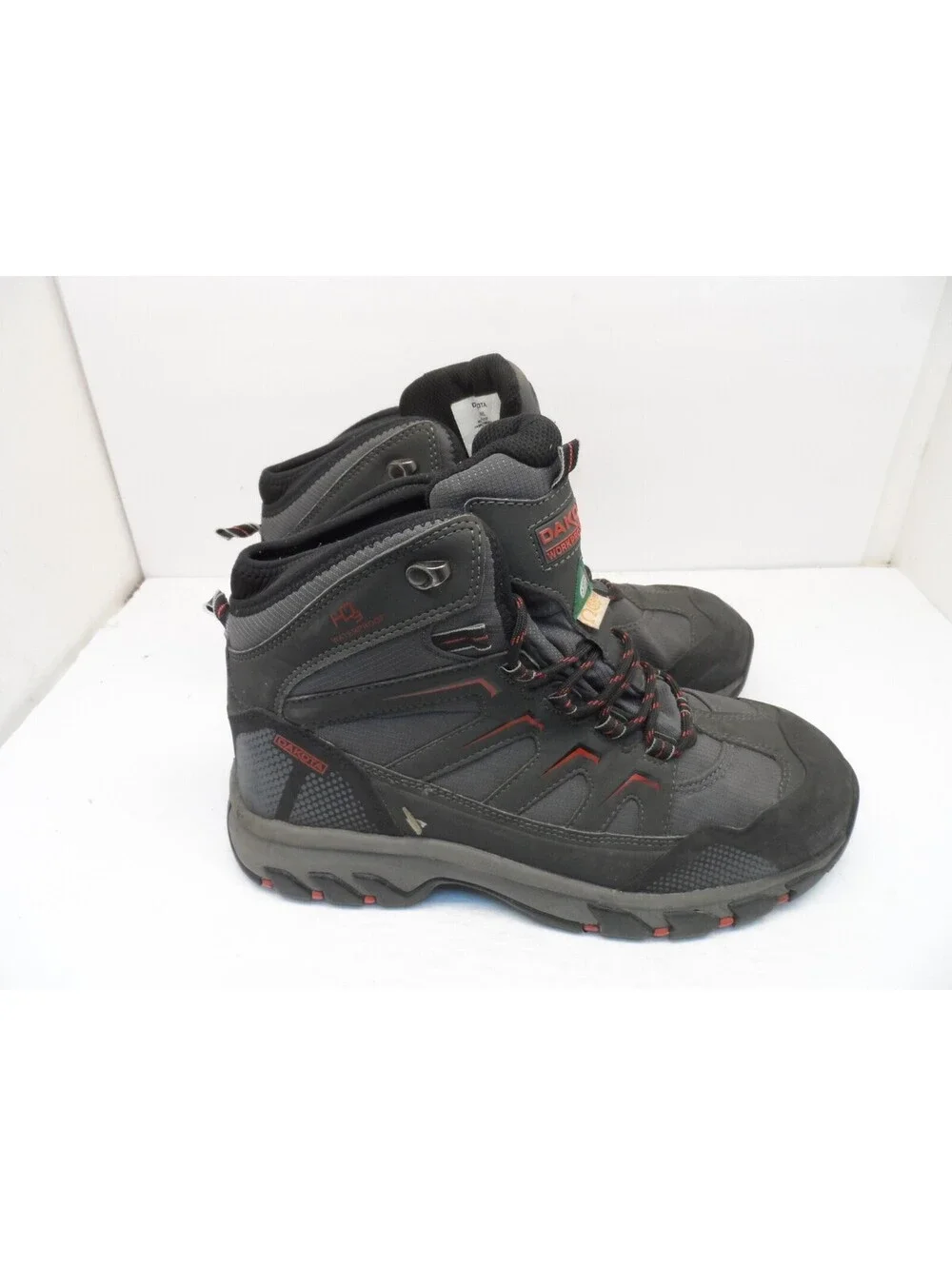 Dakota Men's 2127 Steel Toe Steel Plate WP Mid-Cut Safety Hiking Boots 10.5W/L